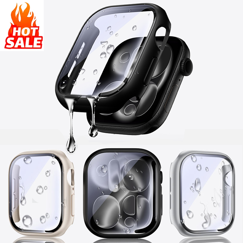 Smart Garden 9 - กระจกนิรภัย + ฝาครอบสำหรับแอปเปิ้ลวอทช์ S11 กรณี 46