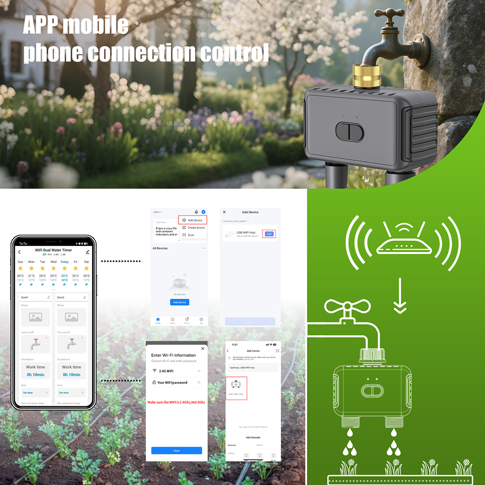 Tuya WiFi Water Timer สมาร์ท 2 - Smart Garden Watering Can บทวิจารณ์และราคา