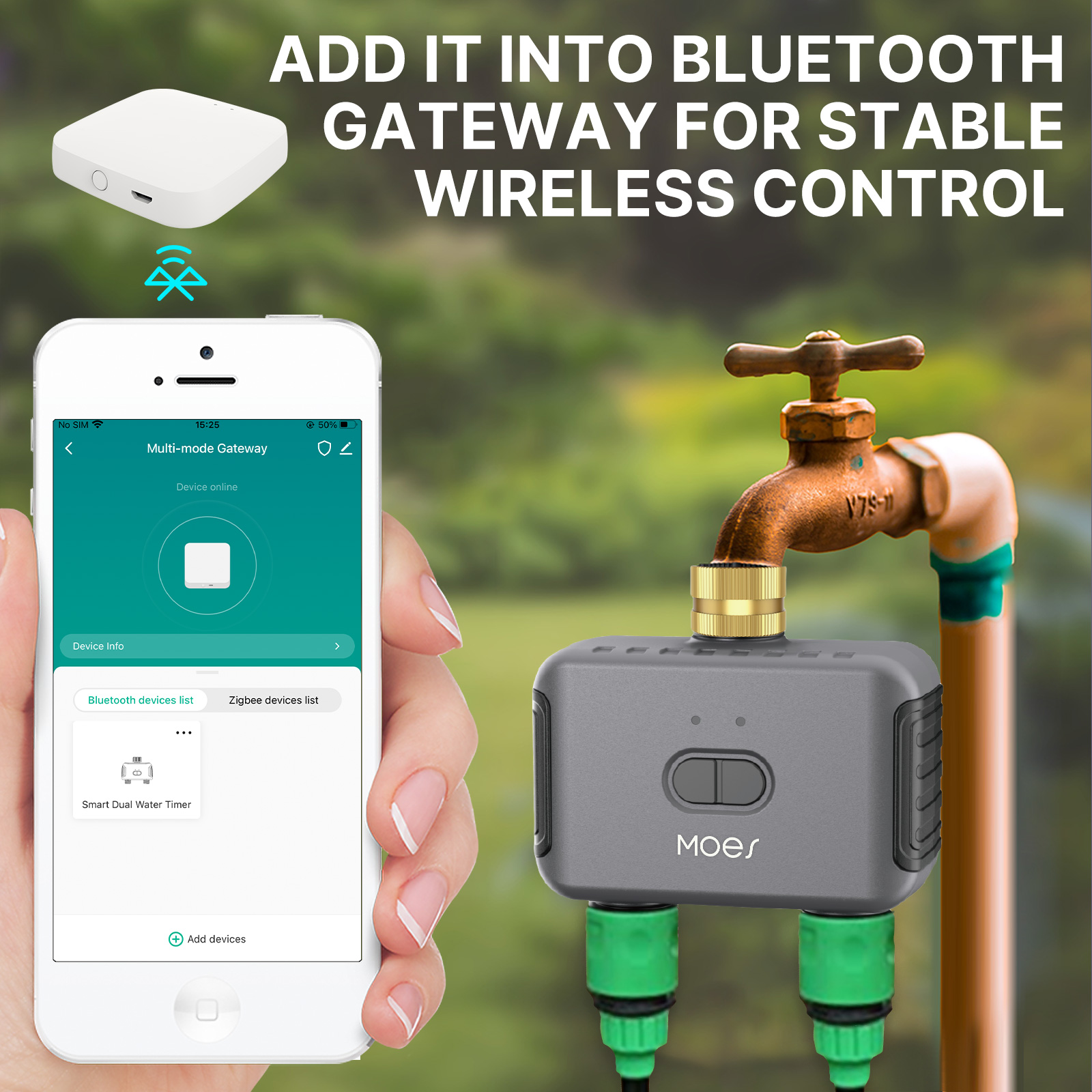 Moes วาล์วน้ำอัจฉริยะบลูทูธ2ทา - Smart Garden Watering Can บทวิจารณ์และราคา