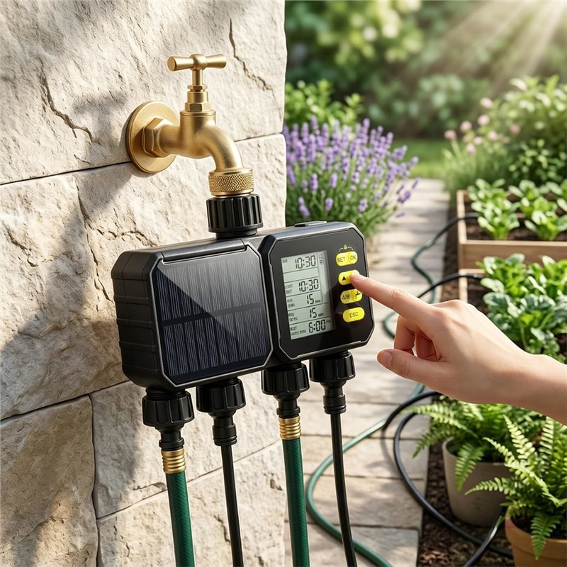 ตัวตั้งเวลาการรดน้ำแบบใช้พลังง - Smart Garden Zone บทวิจารณ์และราคา