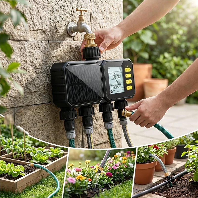 ตัวตั้งเวลาการรดน้ำแบบใช้พลังง - Smart Garden Zone บทวิจารณ์และราคา