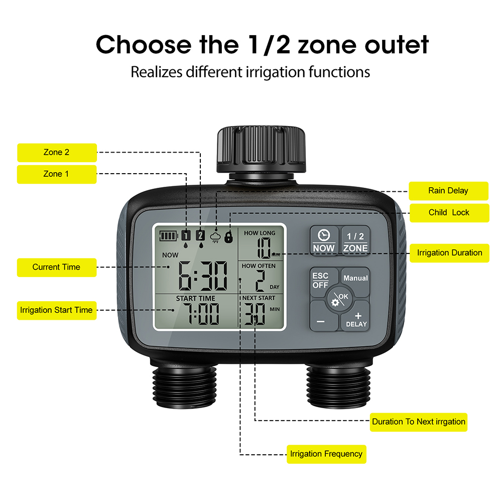 ตัวตั้งเวลาควบคุมการรดน้ำอัจฉร - Smart Garden Zone บทวิจารณ์และราคา